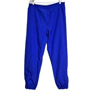 Sportif Nylon Pants Mens Size 36 Blue Elastic Waist Windproof Lightweight Ultrex